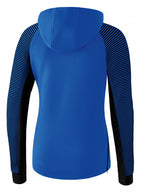 Erima Hoodie dames katoen/polyester blauw/zwart maat 36