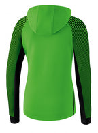 hoodie dames katoen/polyester groen/zwart maat 38