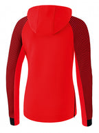 hoodie dames katoen/polyester rood/wit/zwart maat 34