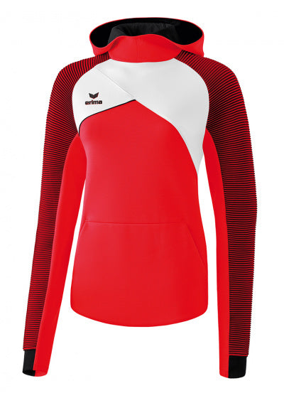 hoodie dames katoen/polyester rood/wit/zwart maat 46