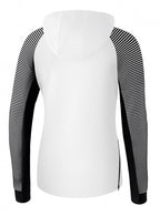 hoodie dames katoen/polyester wit/zwart maat 42