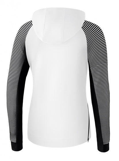 Erima Hoodie dames katoen/polyester wit/zwart maat 46