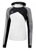 hoodie dames katoen/polyester wit/zwart maat 44