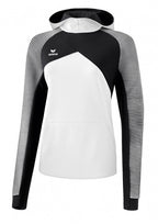 Erima Hoodie dames katoen/polyester wit/zwart maat 46
