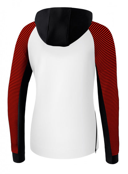 hoodie dames katoen/polyester wit/zwart/rood maat 42