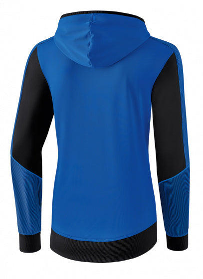 trainingsjack dames polyester blauw/zwart maat 46