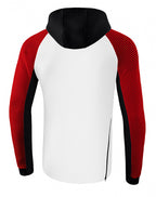 hoodie heren katoen/polyester wit/zwart/rood maat L