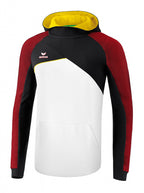 hoodie heren katoen/polyester wit/zwart/rood maat M