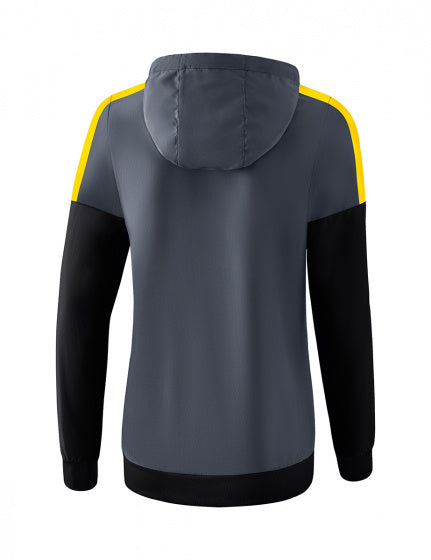 sportjack Squad Tracktop dames polyester grijs/geel mt 42