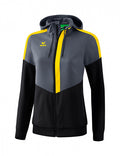 sportjack Squad Tracktop dames polyester grijs/geel mt 38