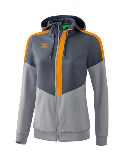 sportjack Squad Tracktop dames polyester grijs/oranje mt 36