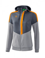sportjack Squad Tracktop dames polyester grijs/oranje mt 38