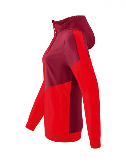 sportjack Squad Tracktop dames polyester bordeaux/rood mt 44