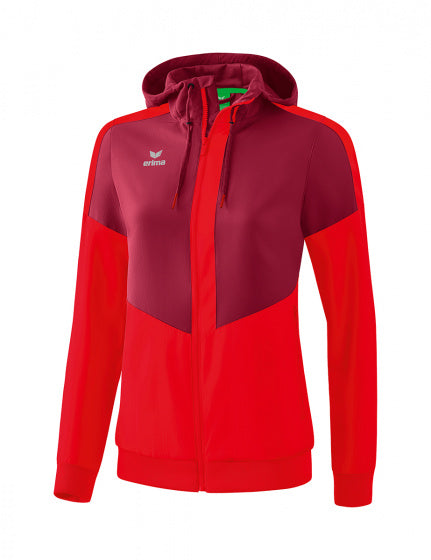 sportjack Squad Tracktop dames polyester bordeaux/rood mt 42