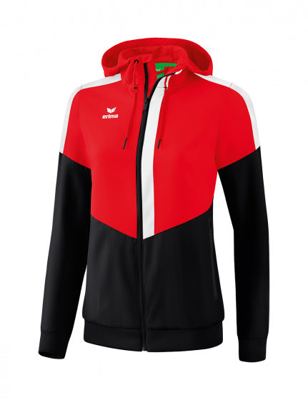 sportjack Squad Tracktop dames polyester rood/zwart mt 42