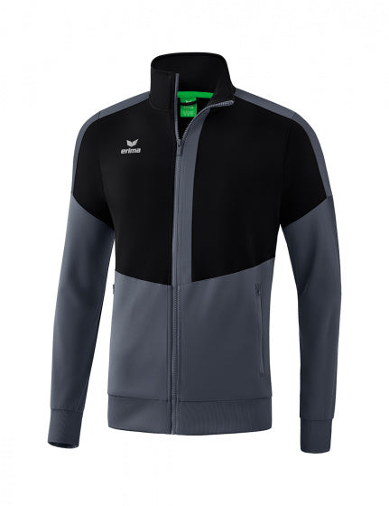trainingsjack Squad heren polyester zwart/grijs maat XXL