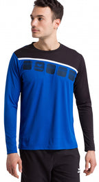 Erima Longsleeve 5-C heren polyester blauw/zwart maat 3XL