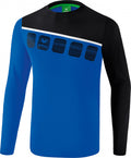Erima Longsleeve 5-C heren polyester blauw/zwart maat 3XL