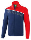 outdoorjas 5-C polyester blauw/rood maat L