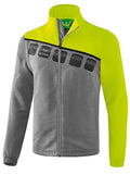 outdoorjas 5-C polyester grijs/lime maat L