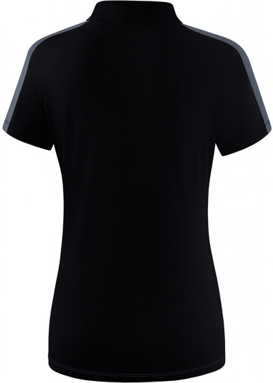 poloshirt Squad dames polyester grijs/zwart maat 38