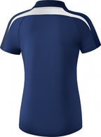 poloshirt Liga 2.0 dames polyester donkerblauw/wit maat 38