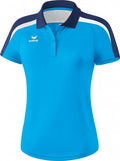 poloshirt Liga 2.0 dames polyester navy/wit maat 38