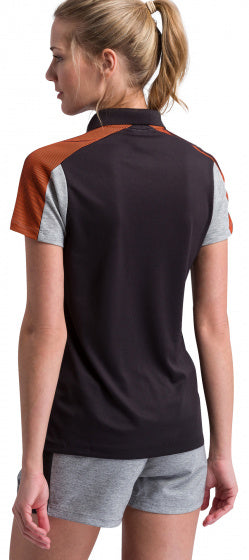 poloshirt Premium One 2.0 dames polyester zwart maat 34