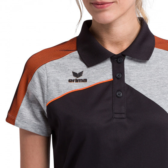 poloshirt Premium One 2.0 dames polyester zwart maat 38
