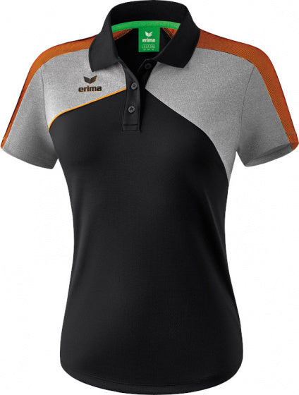 poloshirt Premium One 2.0 dames polyester zwart maat 38