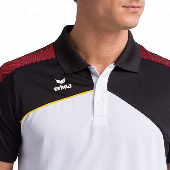 poloshirt Premium One 2.0 heren polyester wit/zwart mt XXL