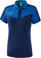 poloshirt Squad dames polyester blauw/navy maat 38