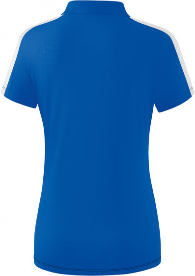 poloshirt Squad dames polyester zwart/blauw maat 42