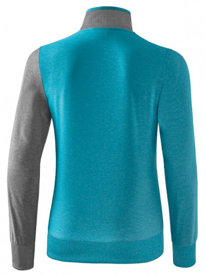presentatiejack 5-C dames polyester aqua/grijs maat 38