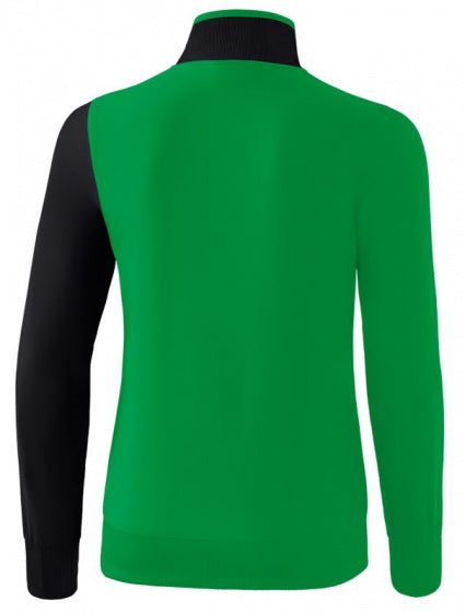Erima Presentatiejack 5-C dames polyester groen/zwart maat 44