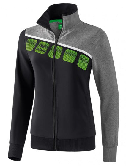 presentatiejack 5-C dames polyester zwart/grijs maat 48