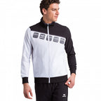 presentatiejack 5-C heren polyester wit/zwart maat 3XL