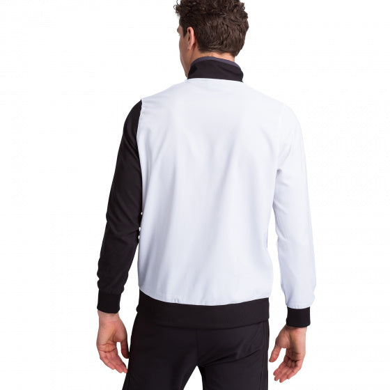 presentatiejack 5-C heren polyester wit/zwart maat 3XL