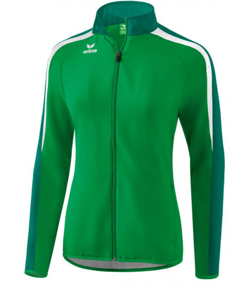 Erima Presentatiejack Liga 2.0 dames polyester groen/wit maat 34