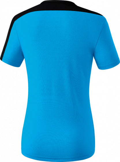 sportshirt Club 1900 2.0 polyester dames zwart/blauw mt 40