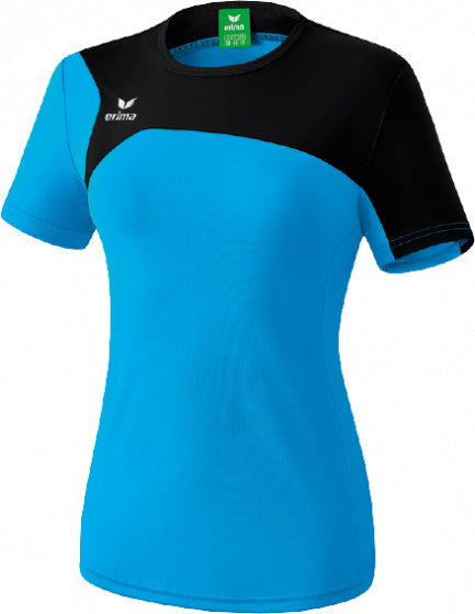 sportshirt Club 1900 2.0 polyester dames zwart/blauw mt 34