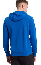 sweatjack heren polyester/katoen blauw maat M