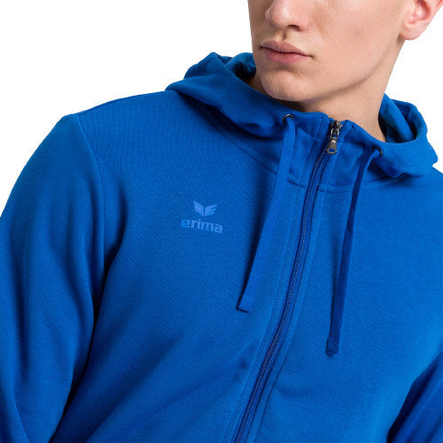 sweatjack heren polyester/katoen blauw maat M