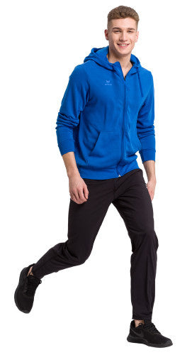 sweatjack heren polyester/katoen blauw maat M