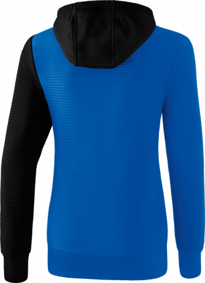 sweatshirt 5-C dames polyester blauw/zwart maat 34
