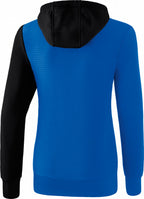sweatshirt 5-C dames polyester blauw/zwart maat 46