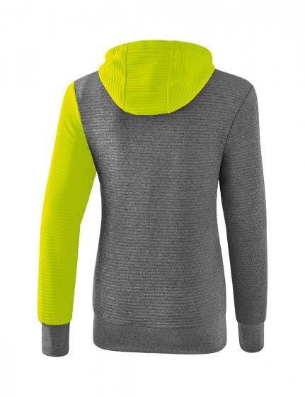 sweatshirt 5-C dames polyester grijs/groen maat 46