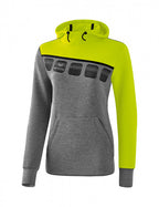 sweatshirt 5-C dames polyester grijs/groen maat 46