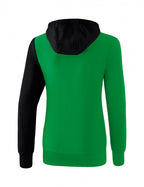 sweatshirt 5-C dames polyester groen/zwart maat 36