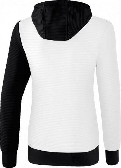 sweatshirt 5-C dames polyester wit/zwart maat 42